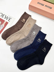 BURBERRY 26S CREW SOCKS 155683 (1 BOX)