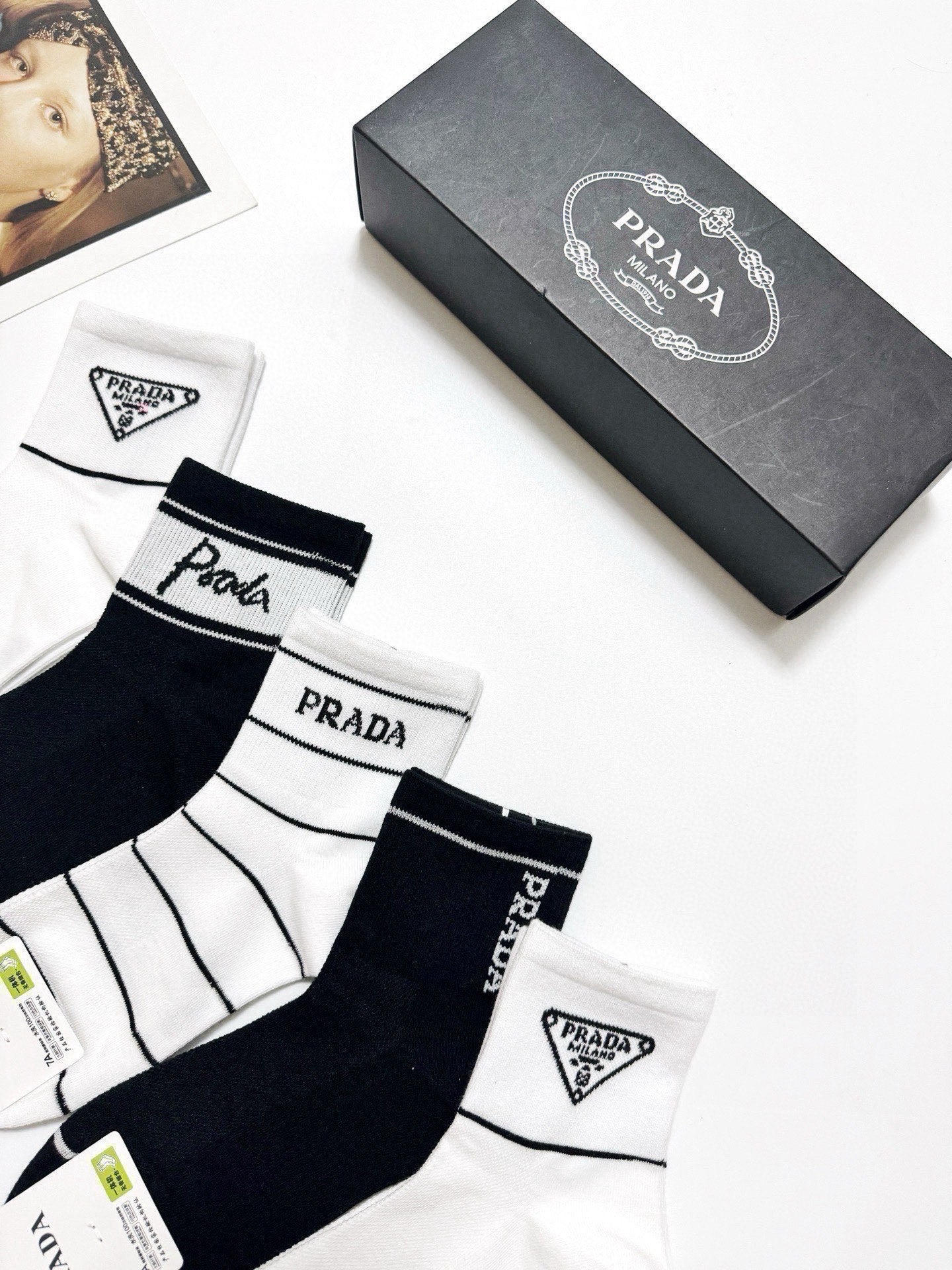 PRADA 26S ANKLE SOCKS 346700 (1 BOX)