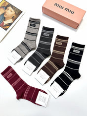 MIUMIU 26S CREW SOCKS 403632 (1 BOX)