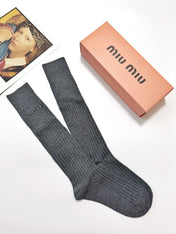 MIUMIU 26S CREW SOCKS 403651 (1 BOX)