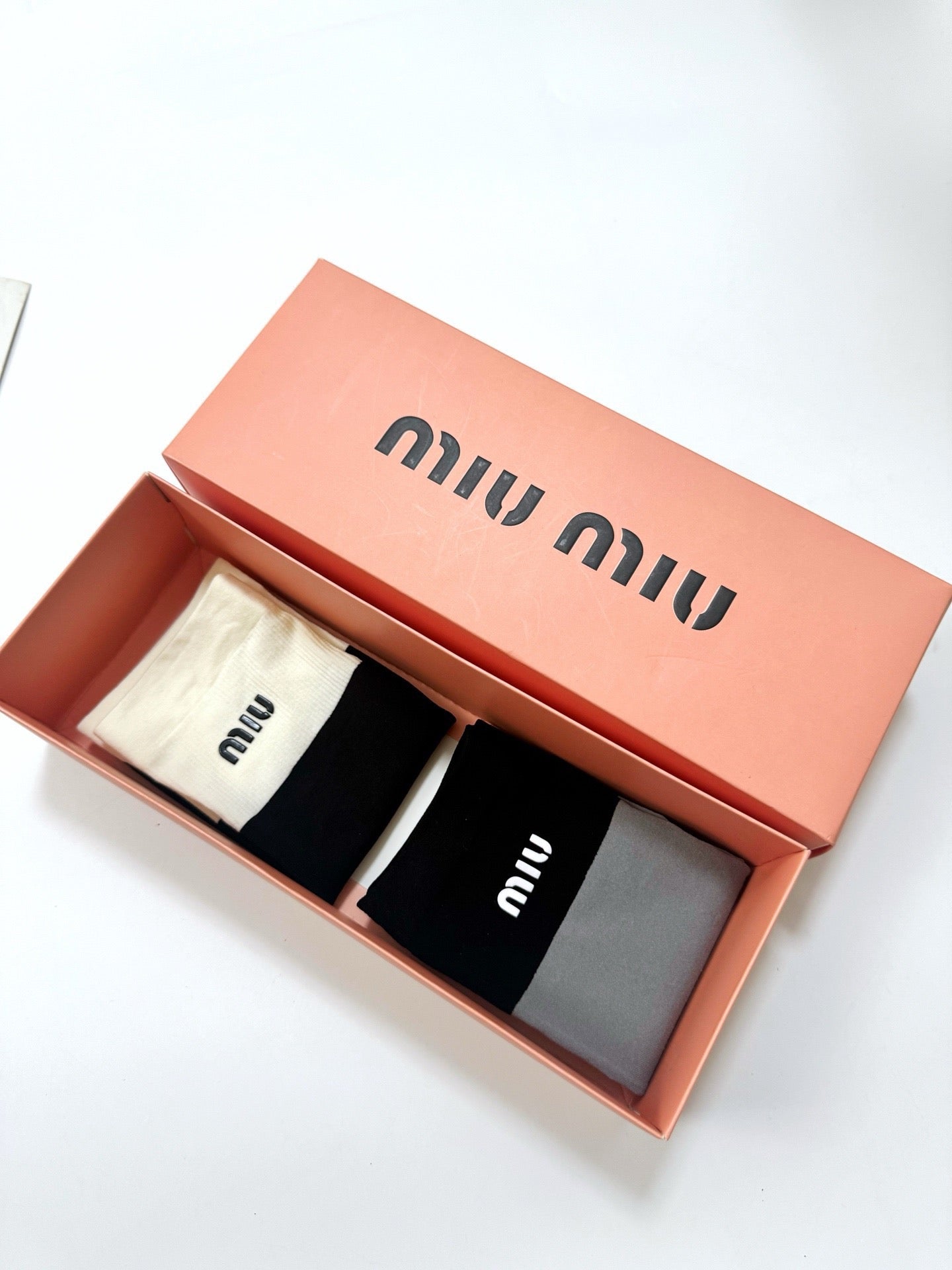 MIUMIU 26S CREW SOCKS 403668 (1 BOX)