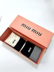 MIUMIU 26S CREW SOCKS 403668 (1 BOX)