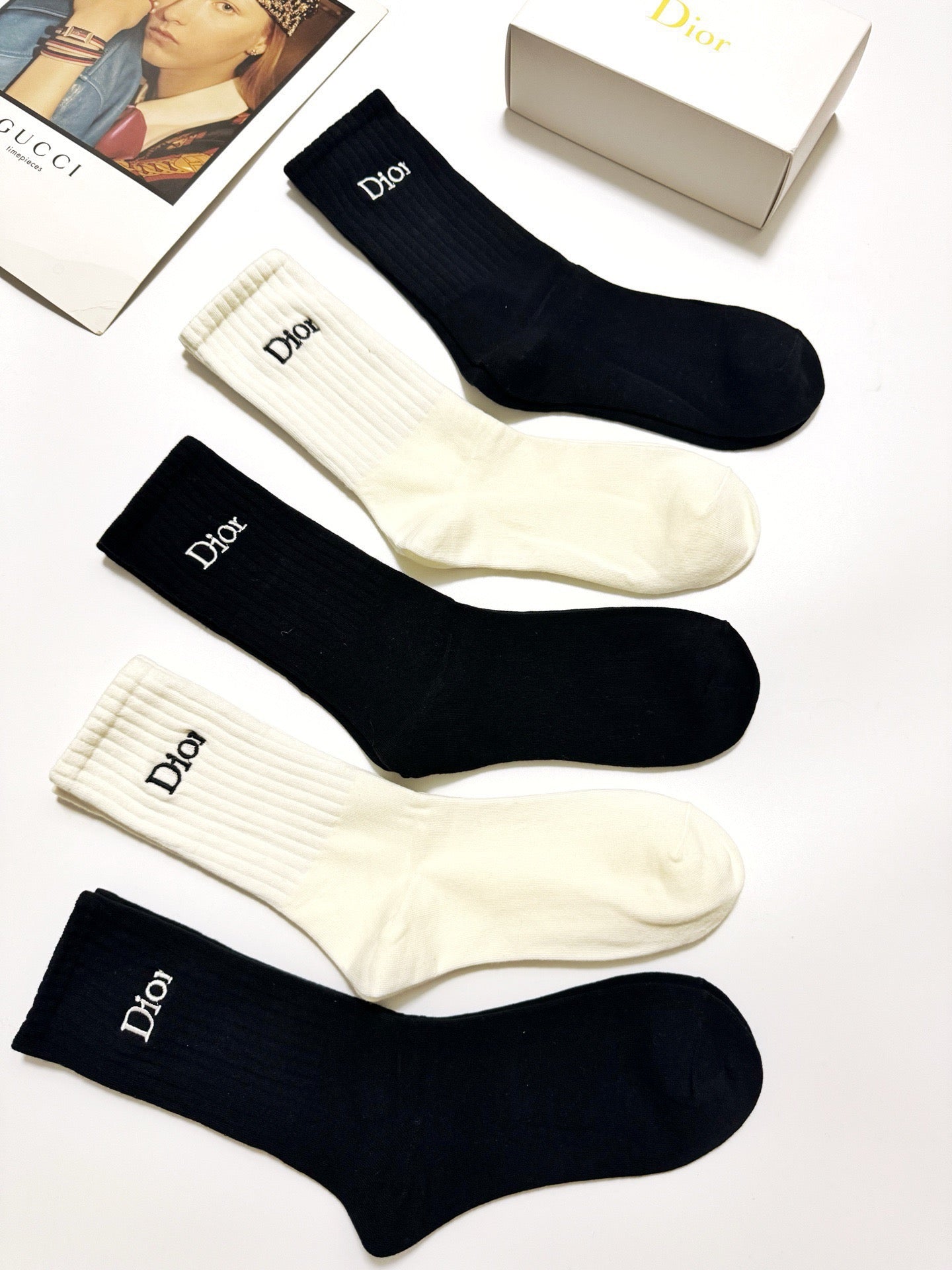 DIOR 26S CREW SOCKS 405366 (1 BOX)