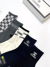 CHANEL 26S CREW SOCKS 405368 (1 BOX)