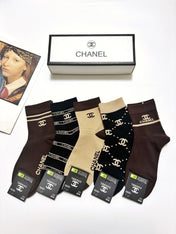 CHANEL 26S ANKLE SOCKS 405370 (1 BOX)