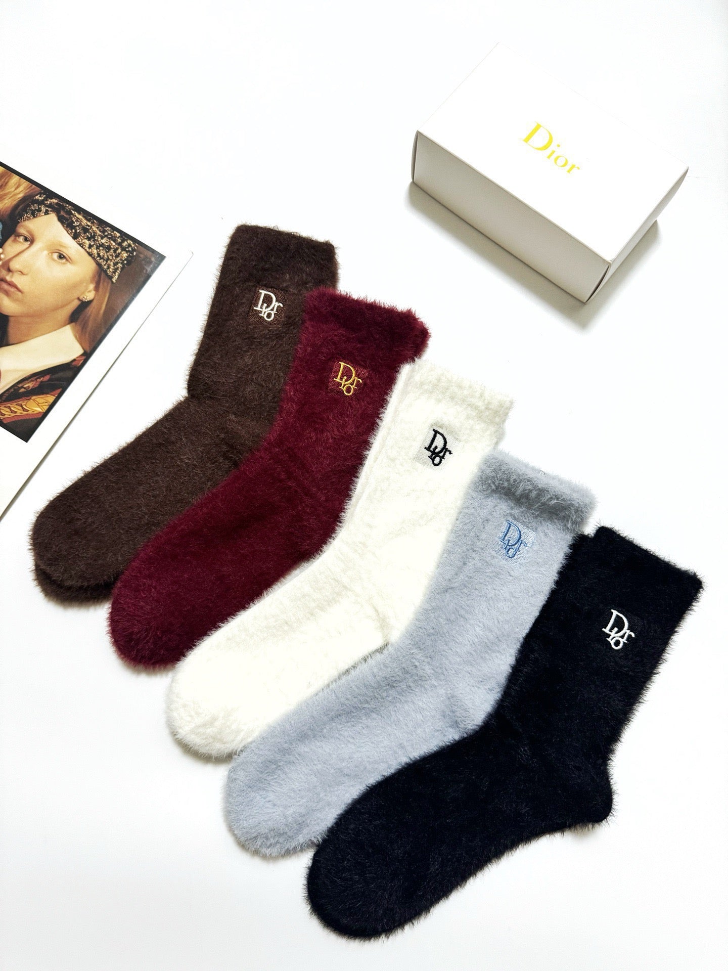 DIOR 26S CREW SOCKS 405374 (1 BOX)