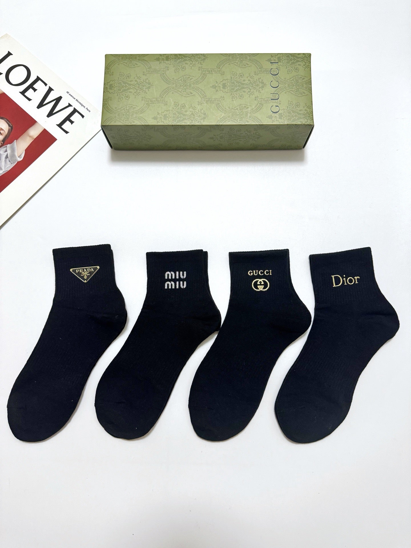 PRADA 26S ANKLE SOCKS 408739 (1 BOX)