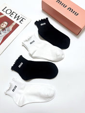 MIUMIU 26S ANKLE SOCKS 410298 (1 BOX)