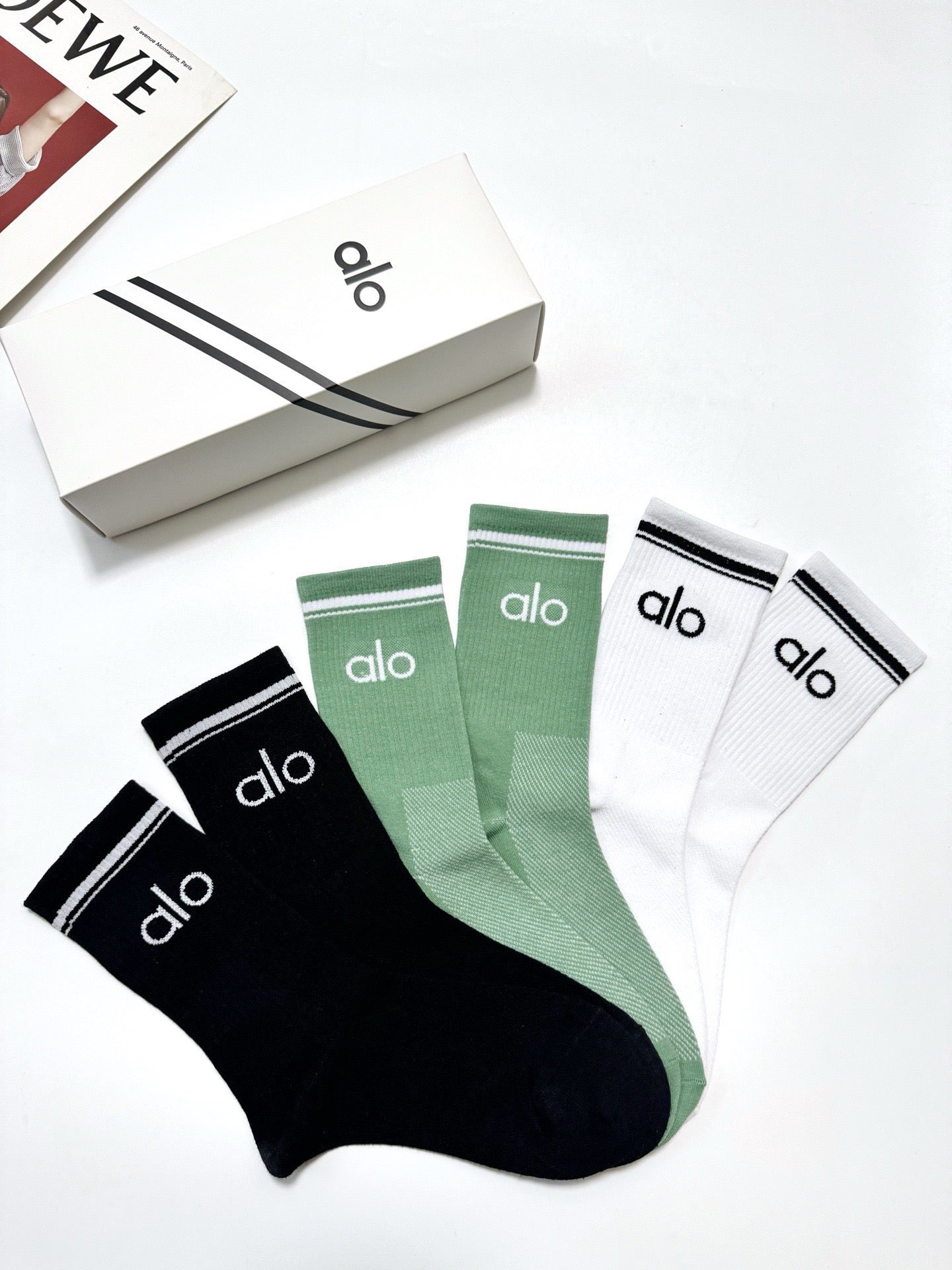 ALO 26S CREW SOCKS 415675 (1 BOX)