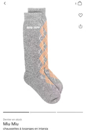 MIUMIU 26S CREW SOCKS 417700 (1 BOX)