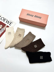 MIUMIU 26S CREW SOCKS 417708 (1 BOX)