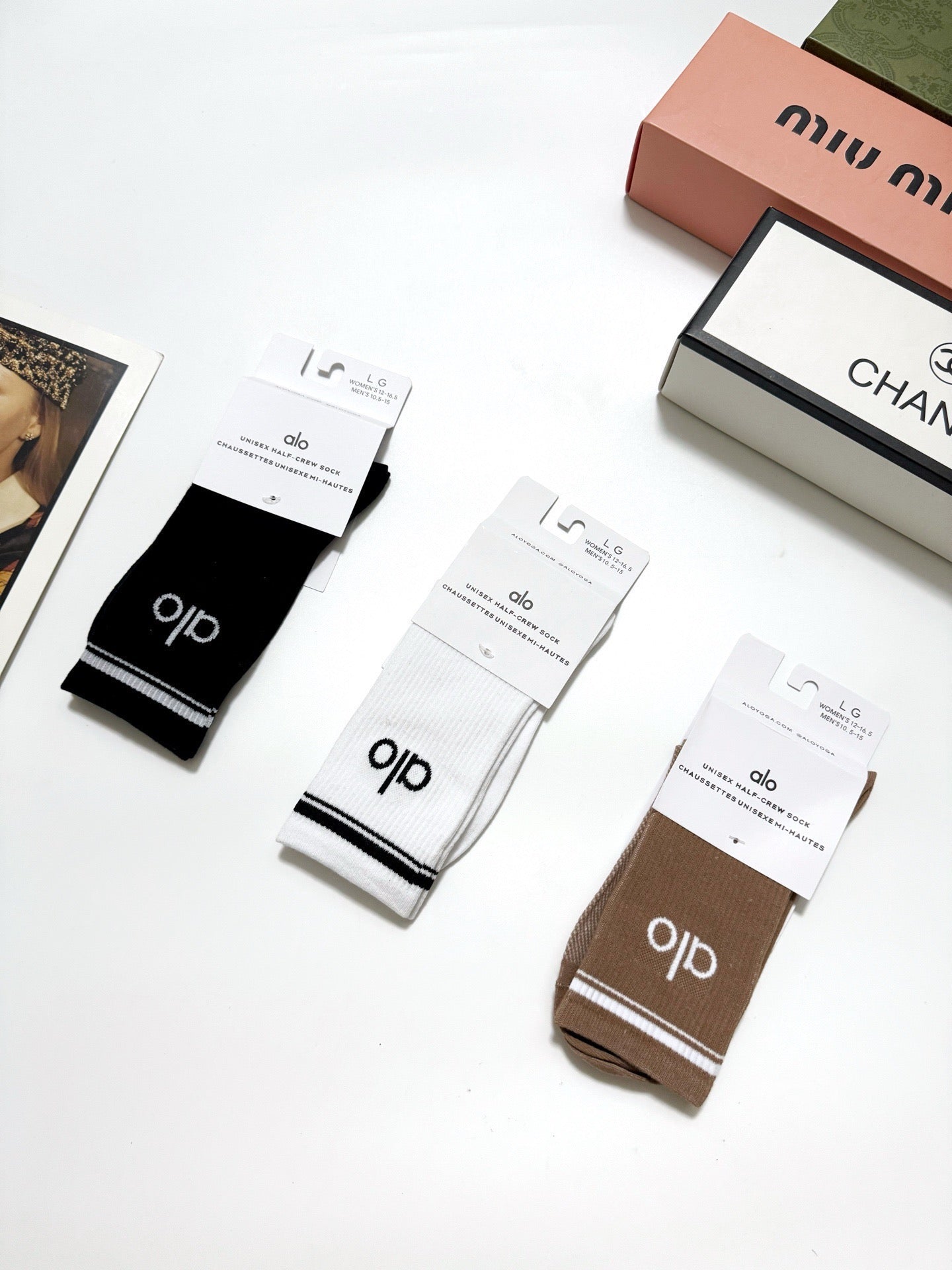 ALO 26S CREW SOCKS 421113 (1 BOX)