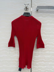 MIUMIU SHORT-SLEEVE SWEATER STYLE 837