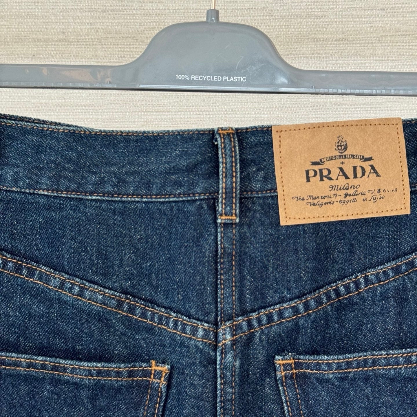 PRADA 26S DENIM MINI SKIRT 1223