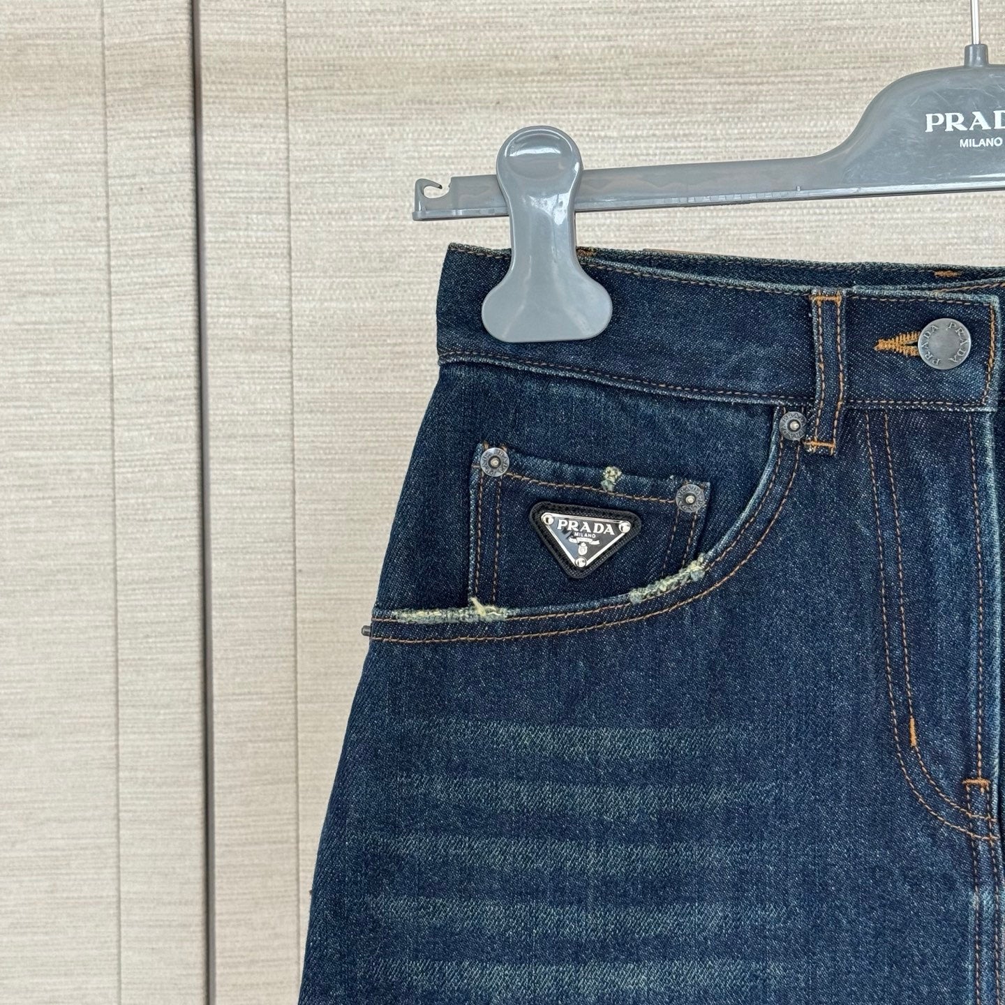 PRADA 26S DENIM MINI SKIRT 1223