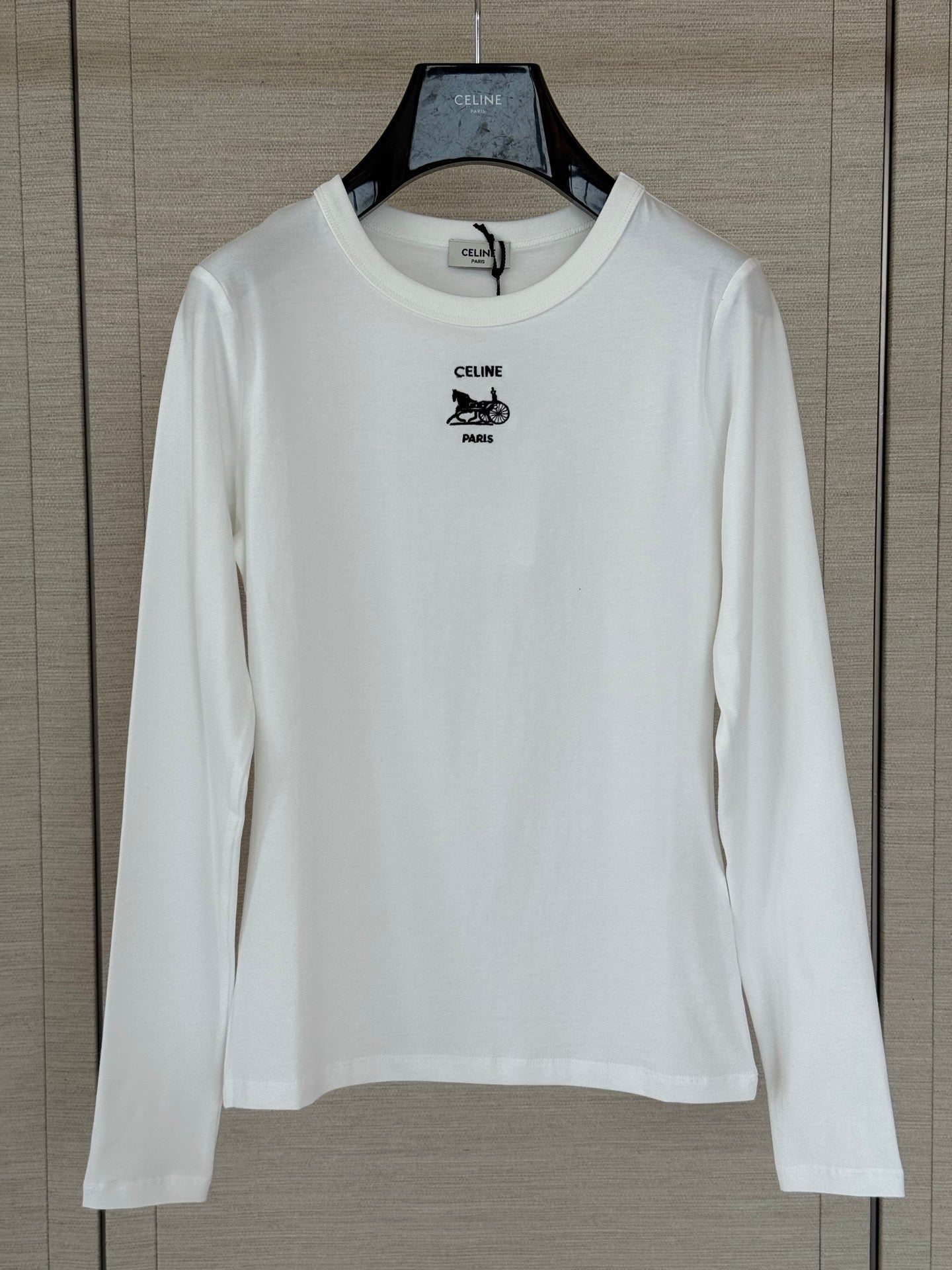 CELINE 26S LONG-SLEEVE CREWNECK T-SHIRT 562