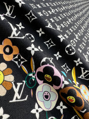 LV SCARF 135 CM IN WOOL MIX SILK 715459