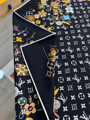 LV SCARF 135 CM IN WOOL MIX SILK 715459