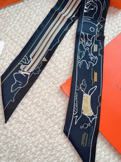HERMES 26S SCARF 86 IN SILK 309595