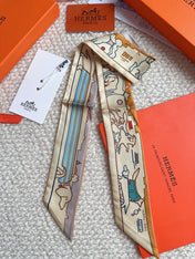 HERMES 26S SCARF 86 IN SILK 309598