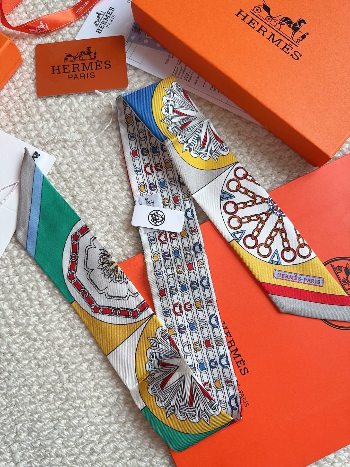 HERMES 26S SCARF 86 IN SILK 309607