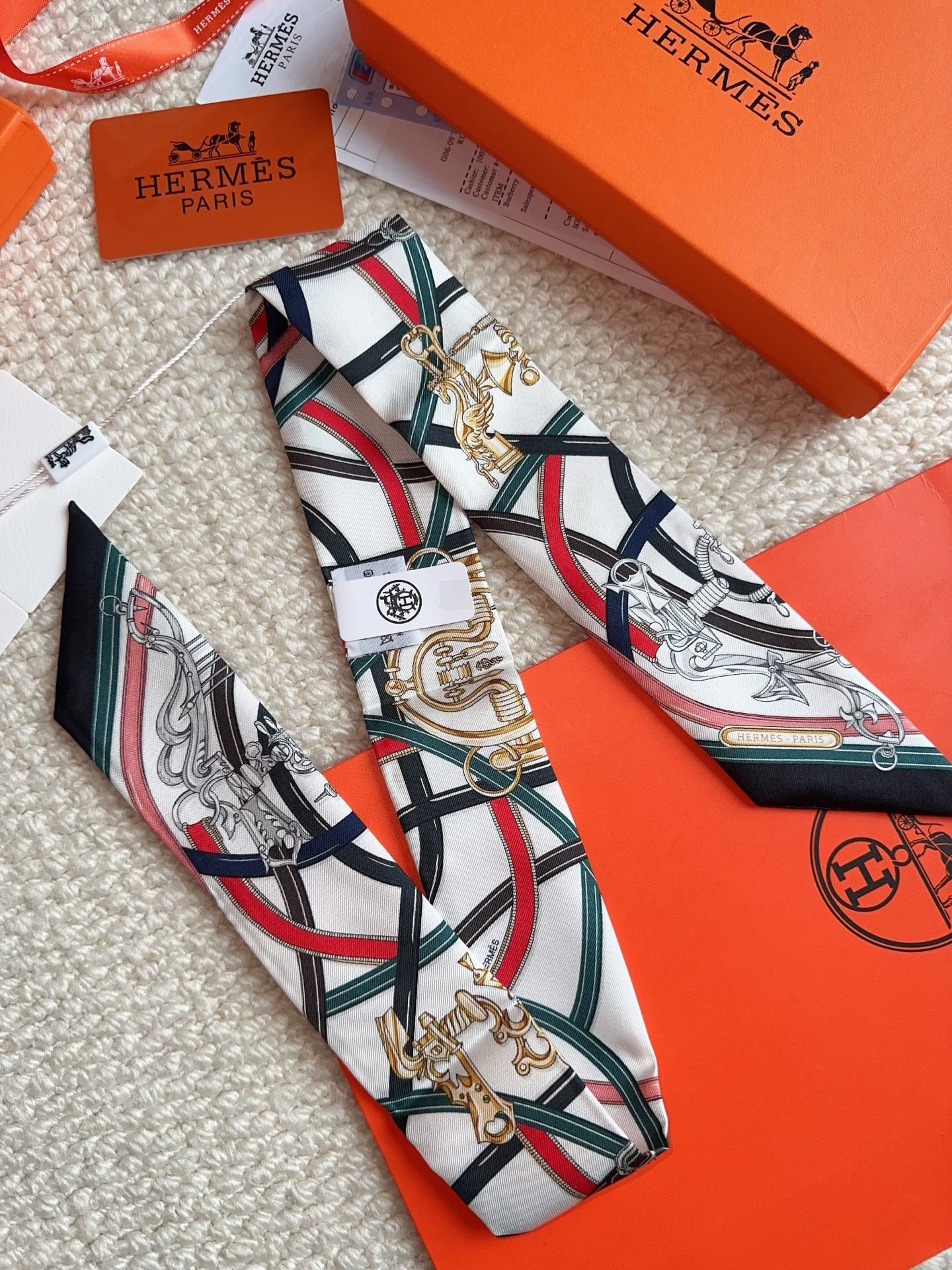 HERMES 26S SCARF 86 IN SILK 309610