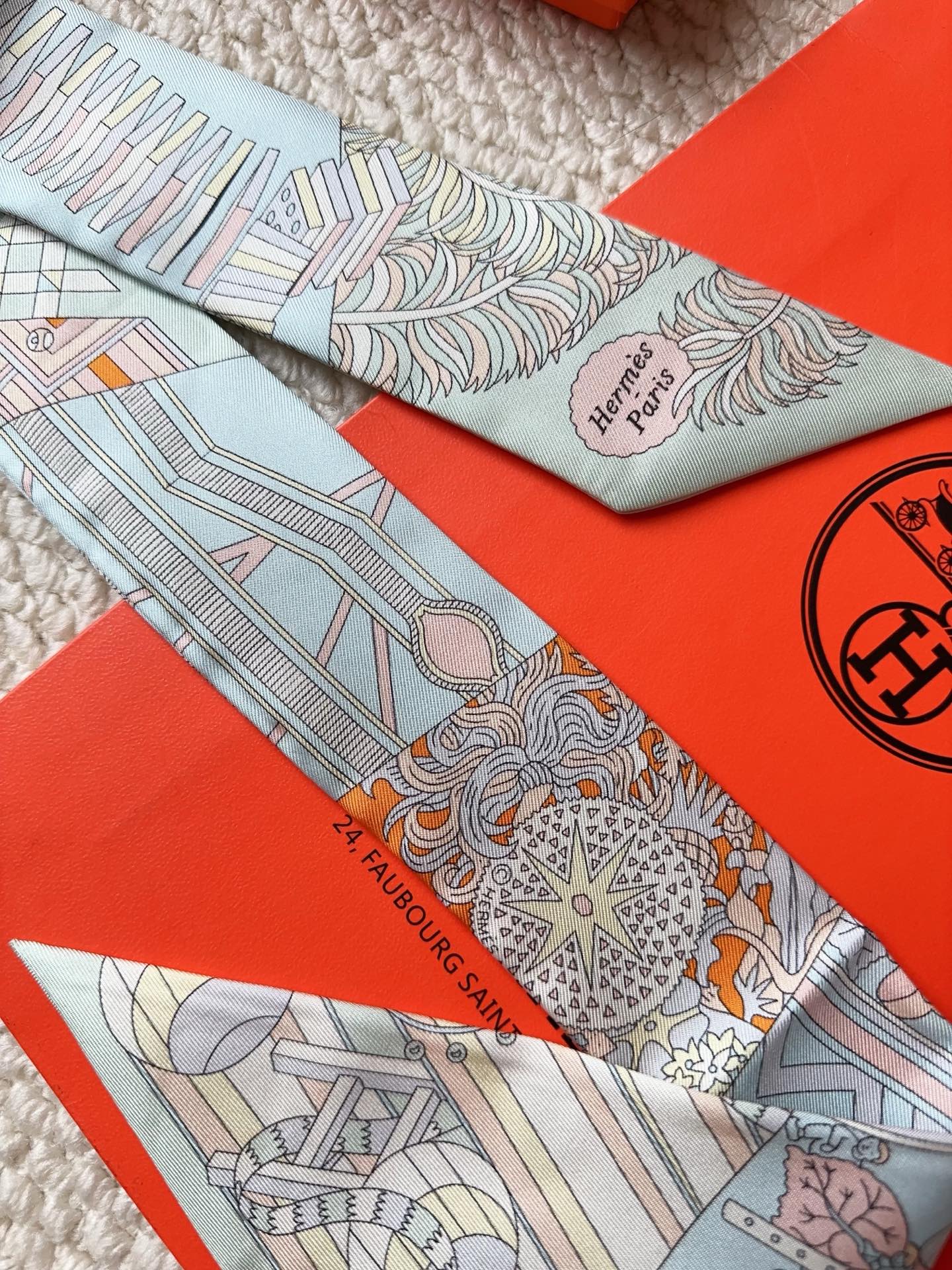 HERMES 26S SCARF 86 IN SILK 309628