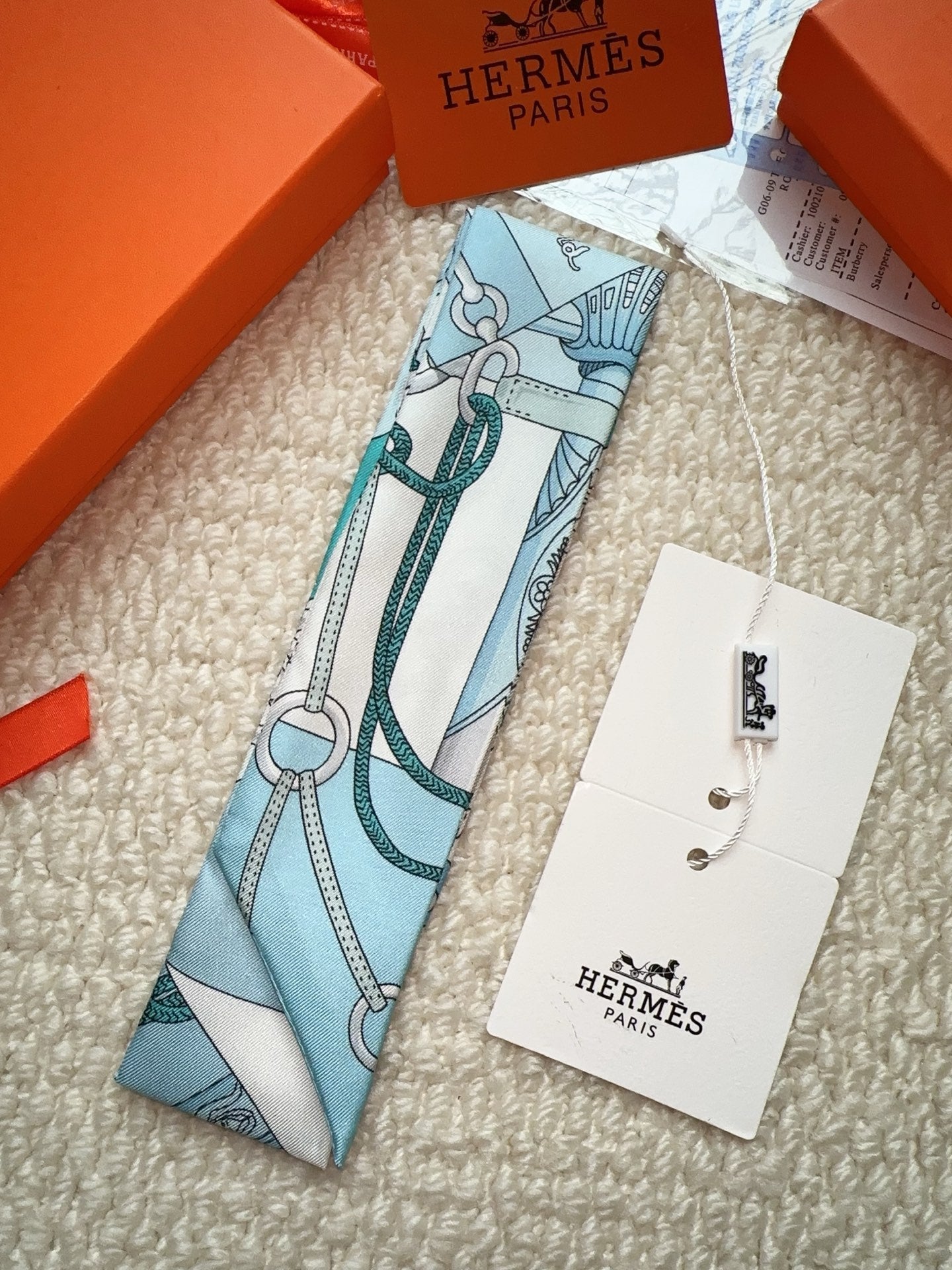 HERMES 26S SCARF 86 IN SILK 309645