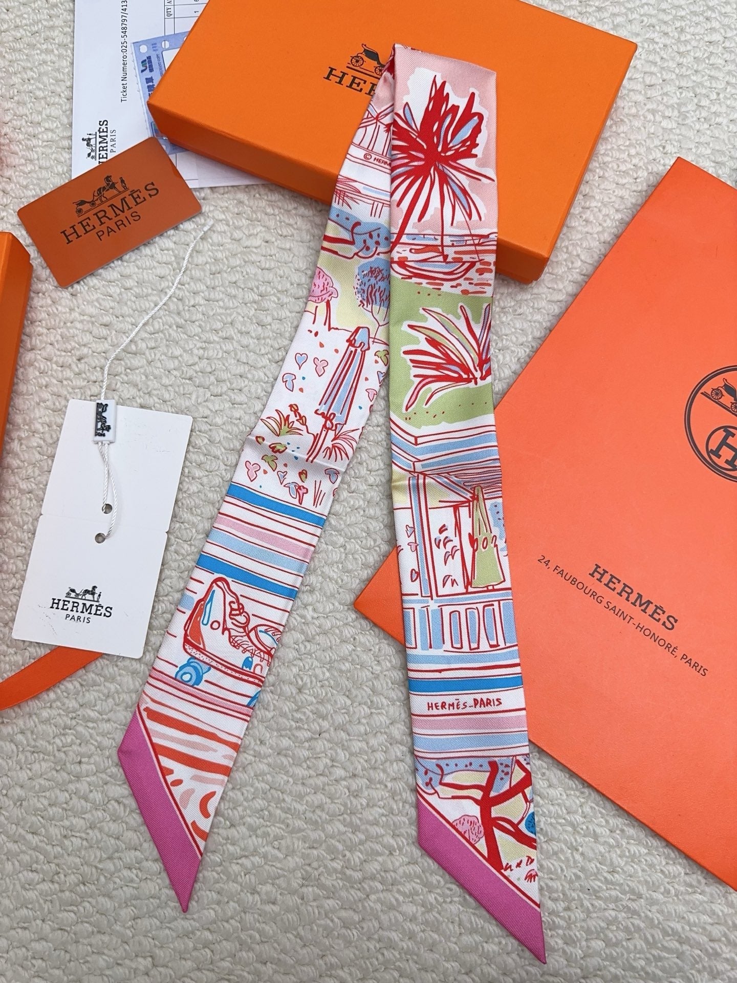 HERMES 26S SCARF 90 IN SILK 309662