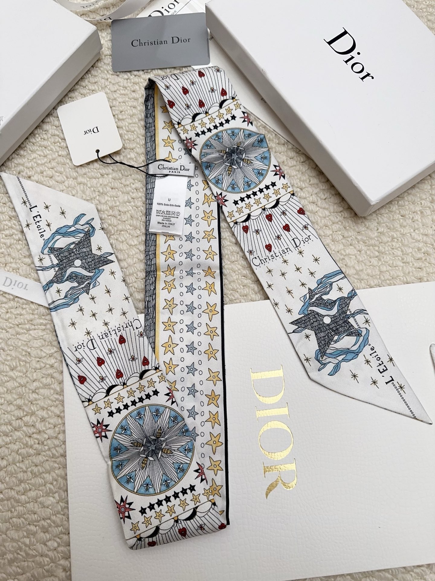 DIOR 26S SCARF 86CM IN SILK 311738