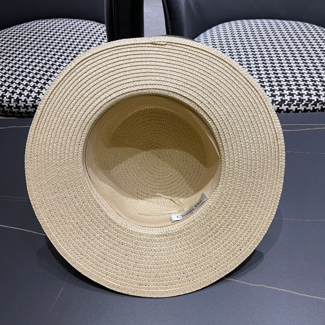 DIOR 26S STRAW BOATER HAT STYLE 202
