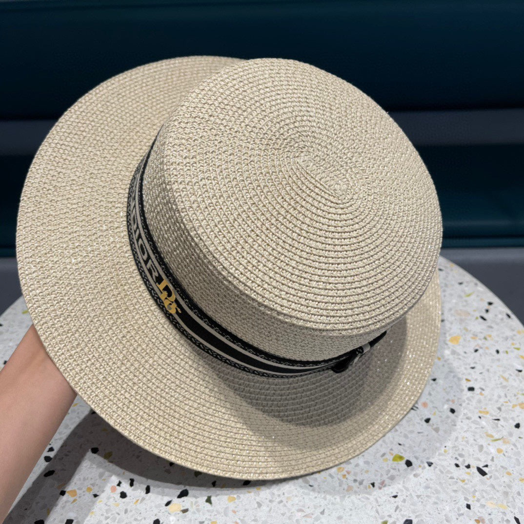 DIOR 26S STRAW BOATER HAT STYLE 147