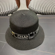 CHANEL 26S BOATER STRAW HAT 337950