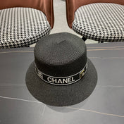 CHANEL 26S BOATER STRAW HAT 337950