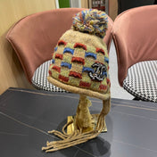 KNITTED WOOL HAT COLORFUL 425765