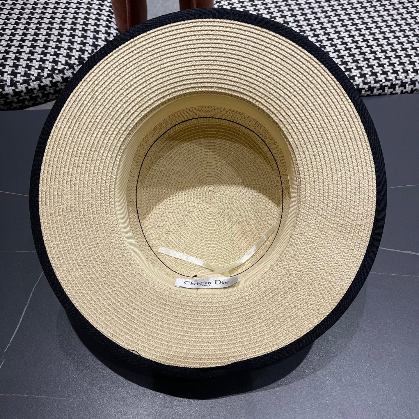 DIOR 26S STRAW BOATER HAT STYLE 134