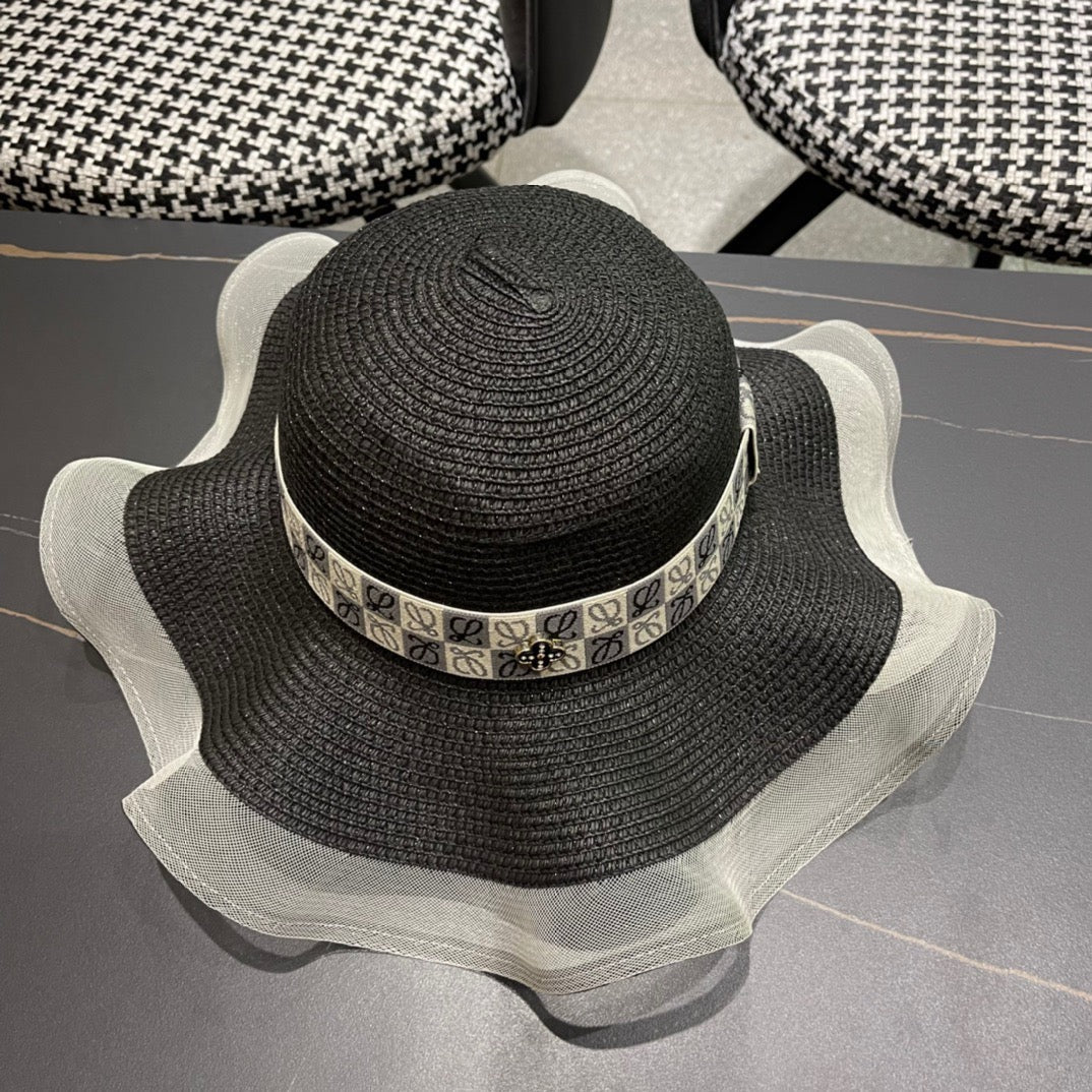 LOEWE 26S WIDE BRIM STRAW SUN HAT STYLE 051