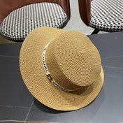 CHANEL 26S STRAW BOATER HAT 335738