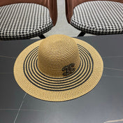 CHANEL 26S WIDE-BRIM STRAW HAT 335716