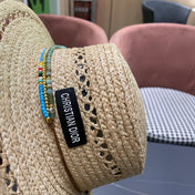 DIOR 26S STRAW BOATER HAT STYLE 211