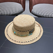 DIOR 26S STRAW BOATER HAT STYLE 211