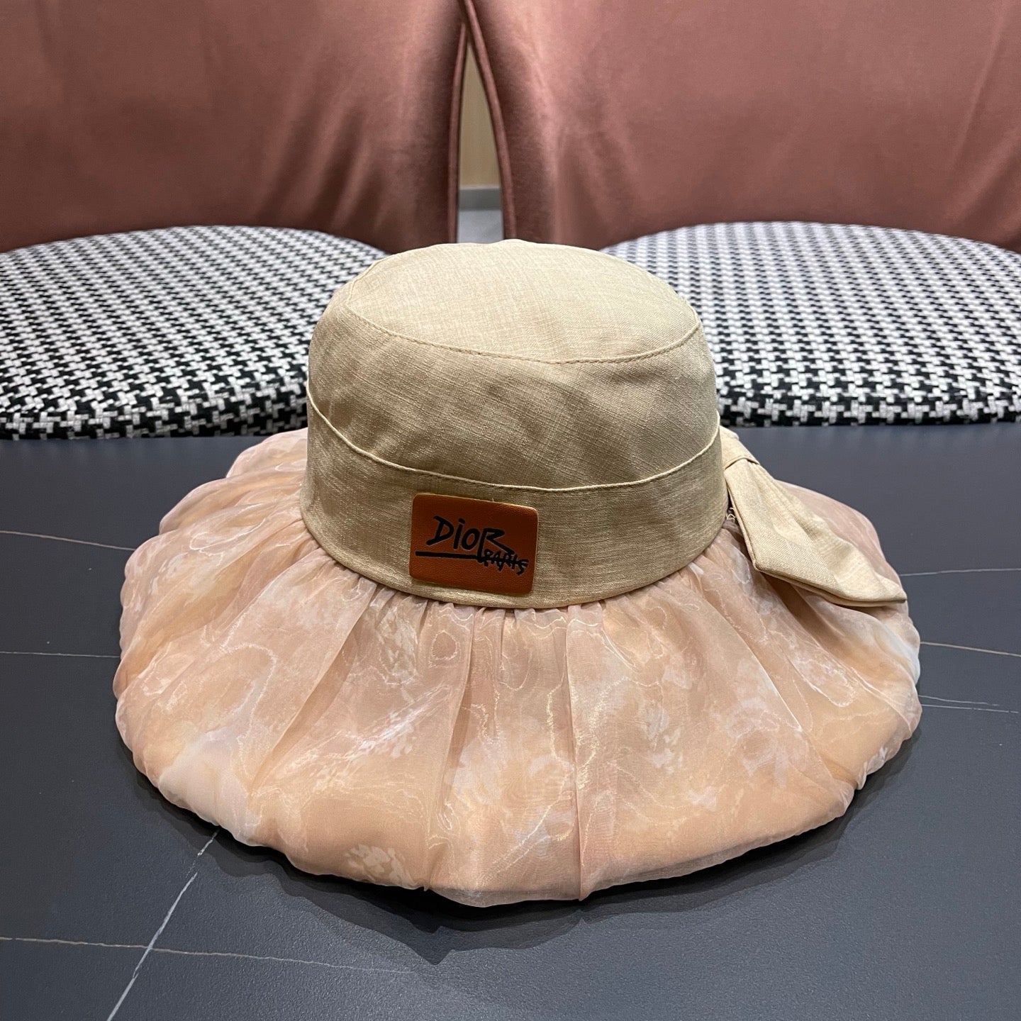 DIOR 26S SUN HAT WITH BOW STYLE 220
