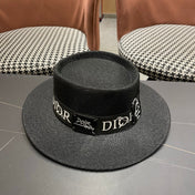 DIOR 26S LOGO STRAW BOATER HAT STYLE 22
