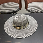 CELINE 26S WIDE BRIM STRAW SUN HAT STYLE 228
