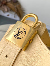 LOW KEY HOBO PM 28 IN URBAN YELLOW CALFSKIN GOLD BUCKLE