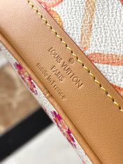 NANO NOÉ 16 IN CORAL MONOGRAM TILES CANVAS