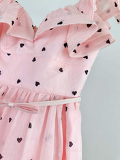 ZIMMERMANN HEART-PRINT KNEE-LENGTH DRESS 270169