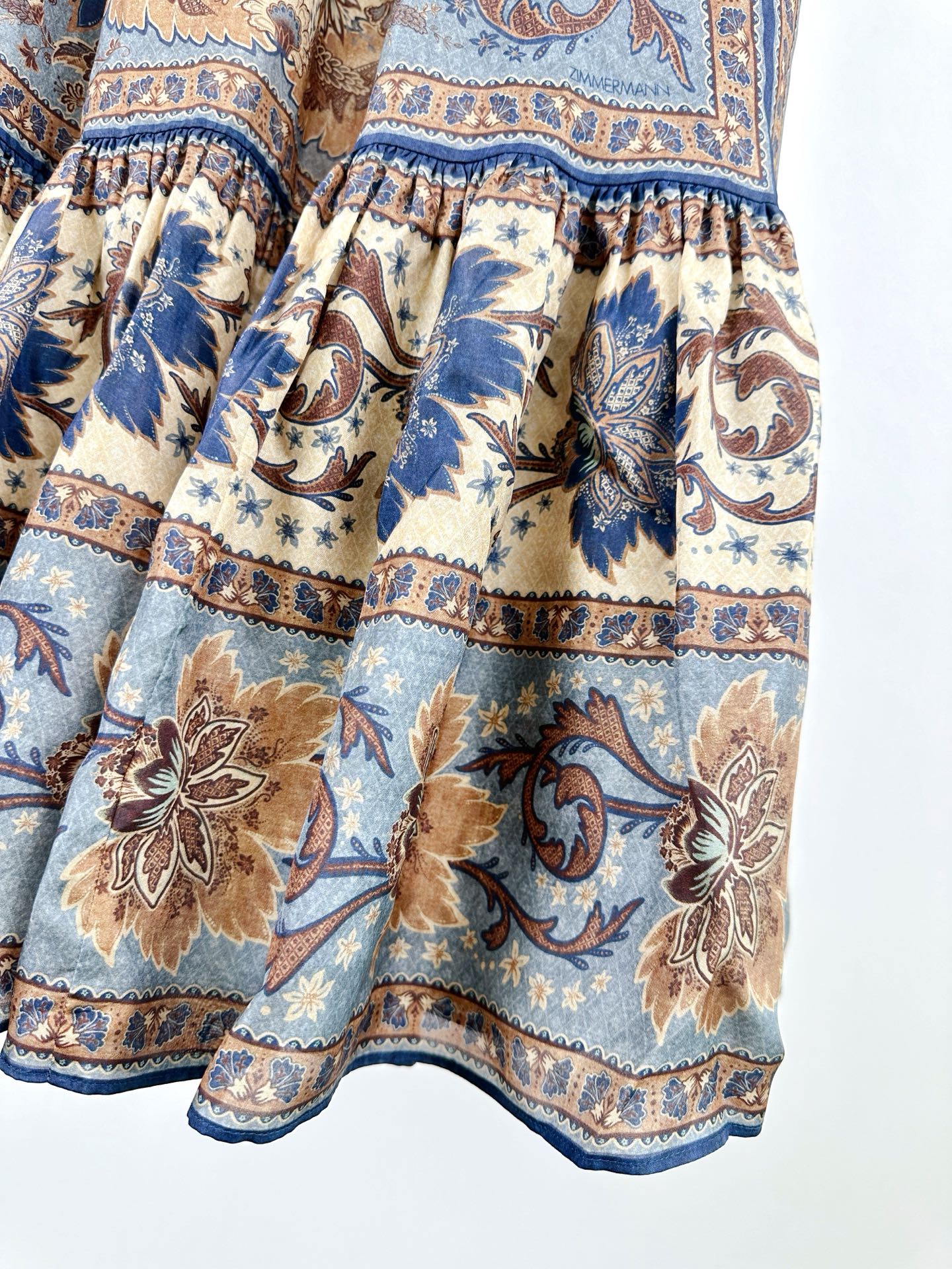 LONG SKIRT PRINTED 25S IN SPUN SILK 266326