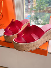 EZE 65 SANDAL CHERRY SUEDE