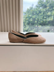 SL GEMMA BALLET FLAT TAN SUEDE